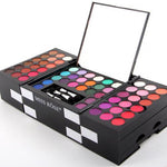 MISS ROSE  Eye Shadow Palette Matte Glitter  Eyeshadow Makeup Kit Cosmetics with Blush Eyebrow Powder and Mirror 142Color