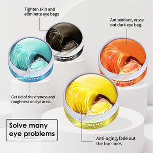 LANBENA Eye Mask Gel Retinol Gold Collagen Eye Patch Reduce Dark Circles Puffy Eyes Fine Lines Anti Aging Moisturizing Eyes Care