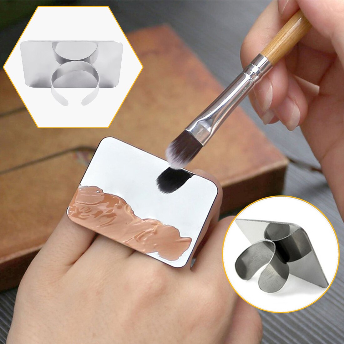 makeup tools Organizer Palette Eyeshadow Foundation Mix Palette Cosmetic Plate Nail Manicure Make Up Artist makeup accessories