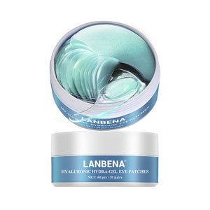 LANBENA Eye Mask Gel Retinol Gold Collagen Eye Patch Reduce Dark Circles Puffy Eyes Fine Lines Anti Aging Moisturizing Eyes Care