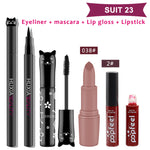 4pcs/set Cat Makeup Sets Including Lipstick, Eyeliner,Mascara, Eyeshadow, Makeup Kit Women Cosmetics Bag for Gifts