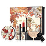 4 Pcs Makeup set Air Cushion BB Cream Loose Powder Mushroom Puff Matte Lipstick Whitening Concealer Oil Control Cosmetics TSLM1