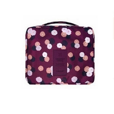 Neceser Zipper Makeup bag Neceseries Cosmetic bag dot beauty Case Make Up Tas Makeup Sets Organizer Storage Travel Wash cosmetic