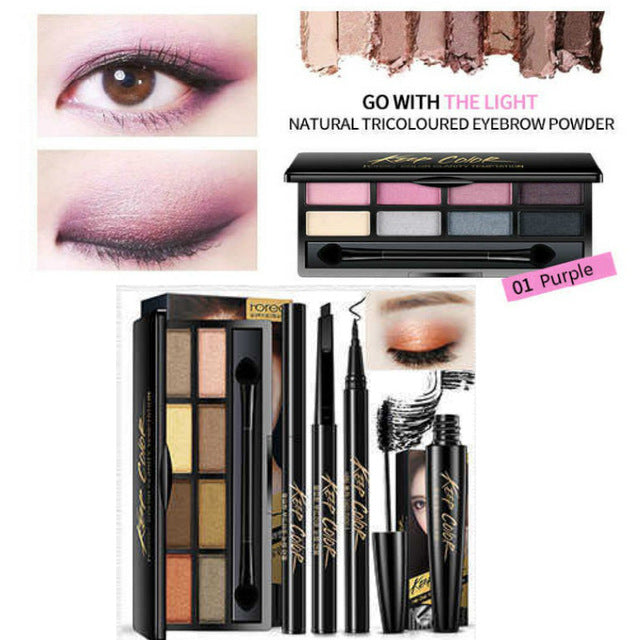 Makeup set maquillaje profesional make up kit travel set makeup brushes set eyeshadow pallete mascara eyeliner highlighter face