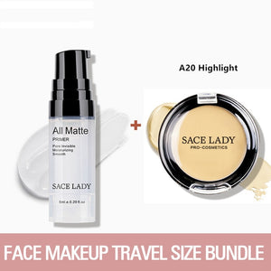 SACE LADY Face Base Primer Makeup set Liquid Matte Concealer Make Up Oil-control Face Corrector Primer Cosmetic