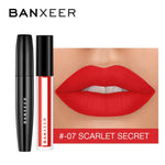 BANXEER Makeup Sets cosmetics 2pcs Lipgloss + Mascara 4D Waterproof Liquid Lipstick  Extension Eyelash Makeup Kits