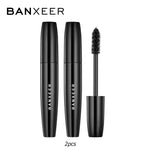 BANXEER Makeup Sets cosmetics 2pcs Lipgloss + Mascara 4D Waterproof Liquid Lipstick  Extension Eyelash Makeup Kits