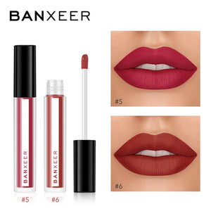 BANXEER Makeup Sets cosmetics 2pcs Lipgloss + Mascara 4D Waterproof Liquid Lipstick  Extension Eyelash Makeup Kits