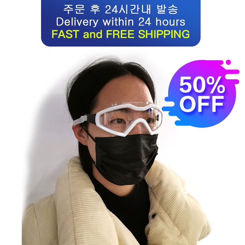 Medical goggles anti-fog saliva eye protection antibacterial isolation dust-proof sand-proof anti-splash protective glasses
