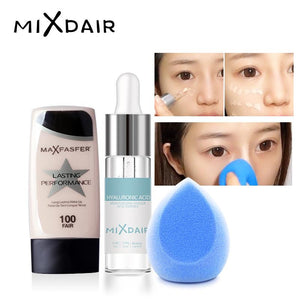 MIXDIAR 3 PCS professional Makup set Tool Kit Foundation Face Powder Puff Facial Serum Moisturizing Brighten Make Up Tool