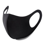 Sponge Face Mask Black Breathable Mouth Mask Reusable Anti Pollution Face Shield Wind Proof Mouth Cover Unisex Sponge Face Mask