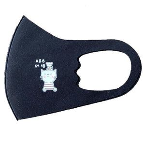 Sponge Face Mask Black Breathable Mouth Mask Reusable Anti Pollution Face Shield Wind Proof Mouth Cover Unisex Sponge Face Mask