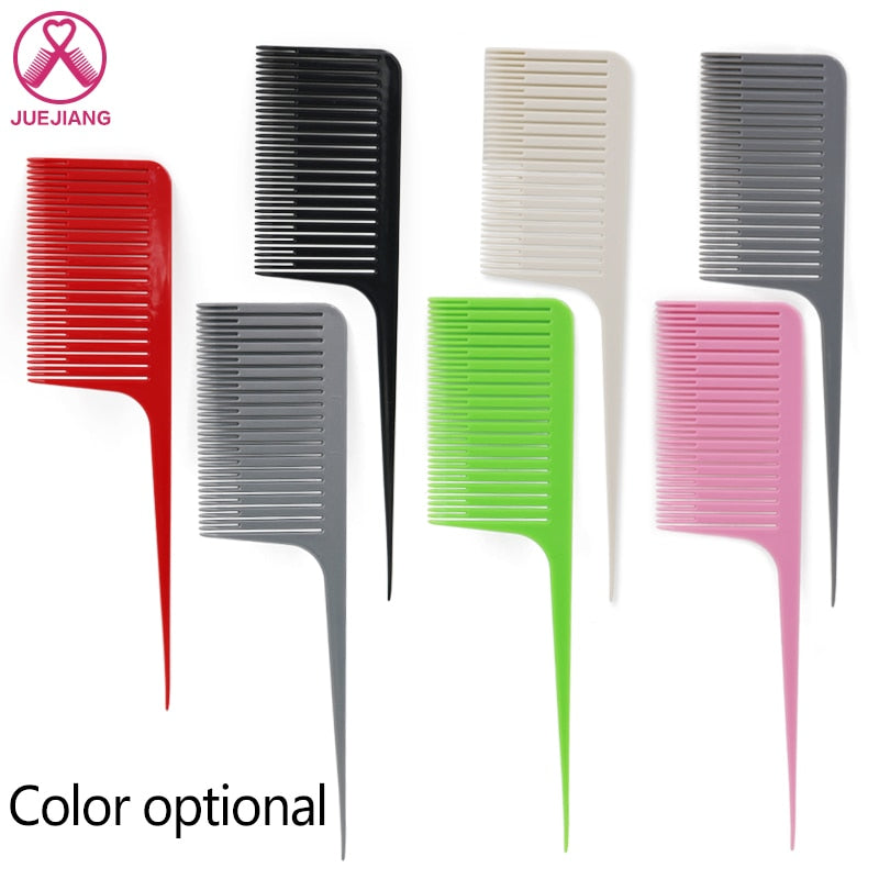 Hair Highlight Weave Comb Tail Pro-hair Dyeing Comb Weaving Cutting Comb For Hairdressing Salon