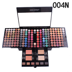 MISS ROSES Professional makeup set Aluminum box with eyeshadow blush contour powder palette for makeup artist gift kit MS004